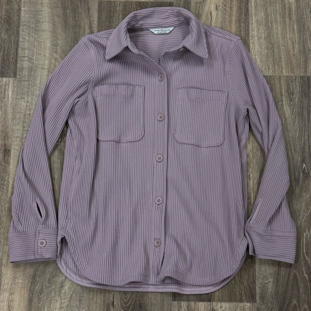 Alpine Design Wanderful Cord Shirt Jacket Purple Women’s Small